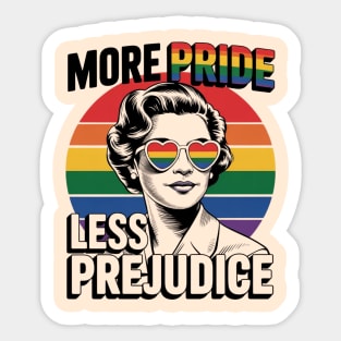 More-Pride-Less-Prejudice Sticker